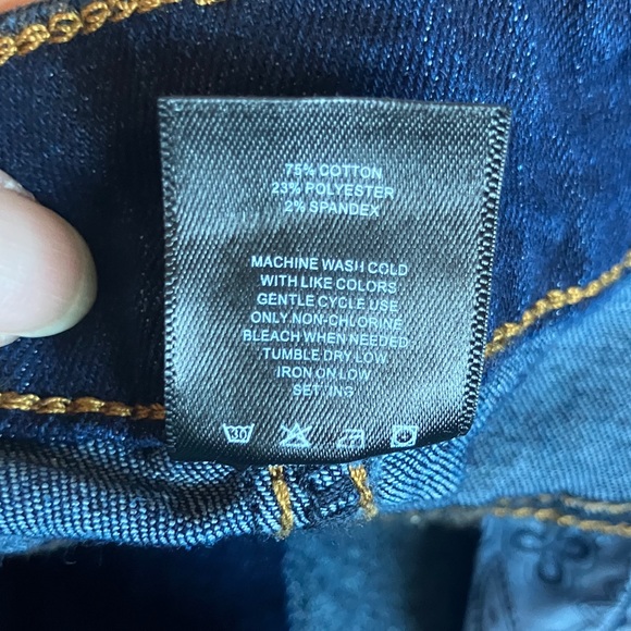 Dark Blue Denim Pencil Skirt - Picture 9 of 9